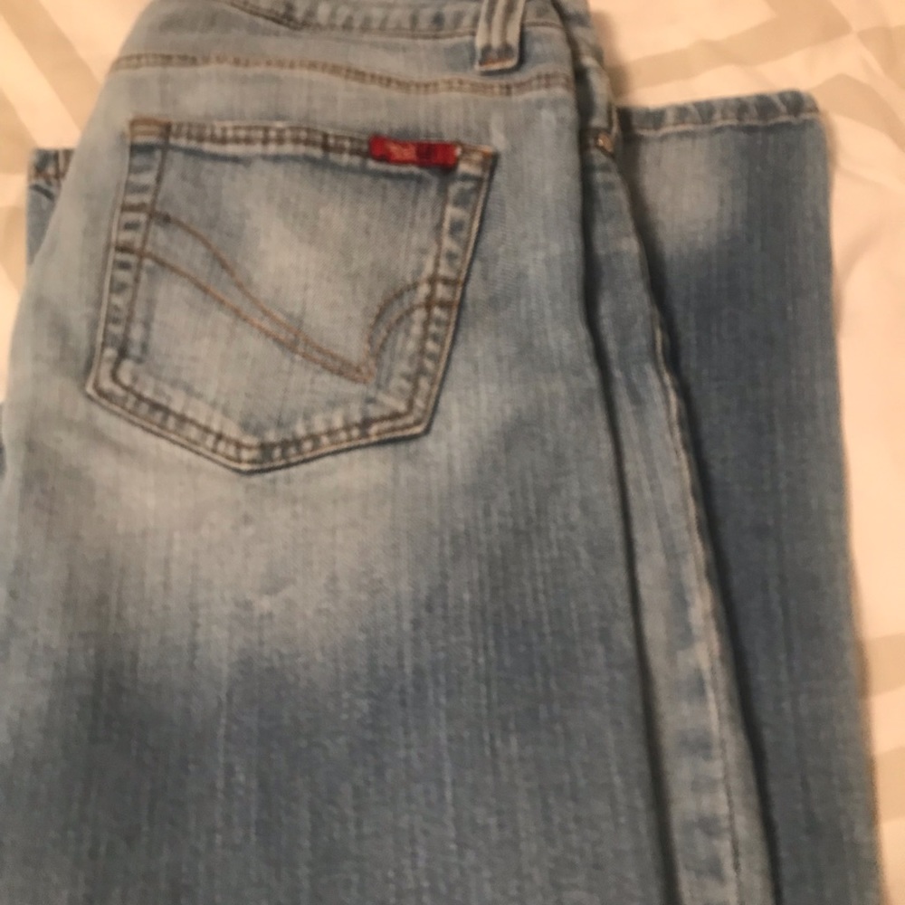 Jeans bought in Europe in a boutique